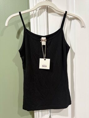 Black Spaghetti-Strap Camisole